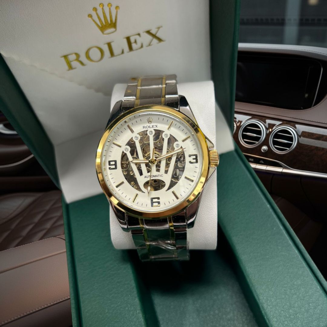 Rolex™ Automático Mecanismo Visible + Estuche de Lujo