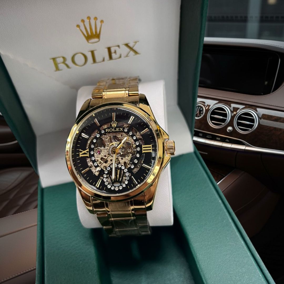 Rolex™ Automático Mecanismo Visible + Estuche de Lujo