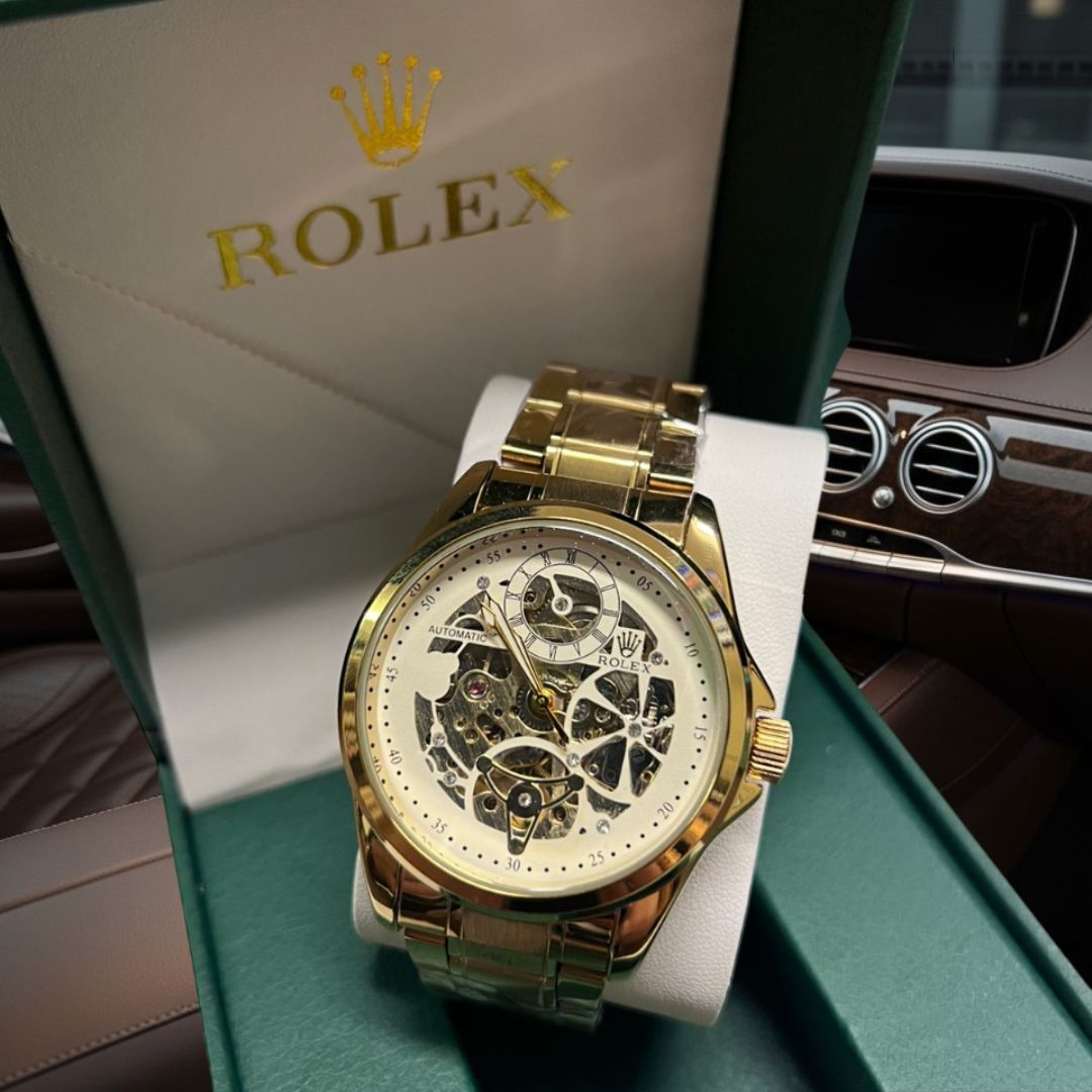 Rolex™ Automático Mecanismo Visible + Estuche de Lujo