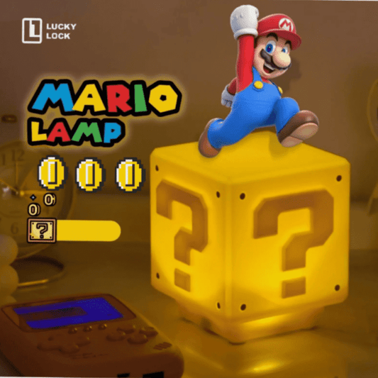 Lampara Bloque Super Mario Bross- Luz Nocturna