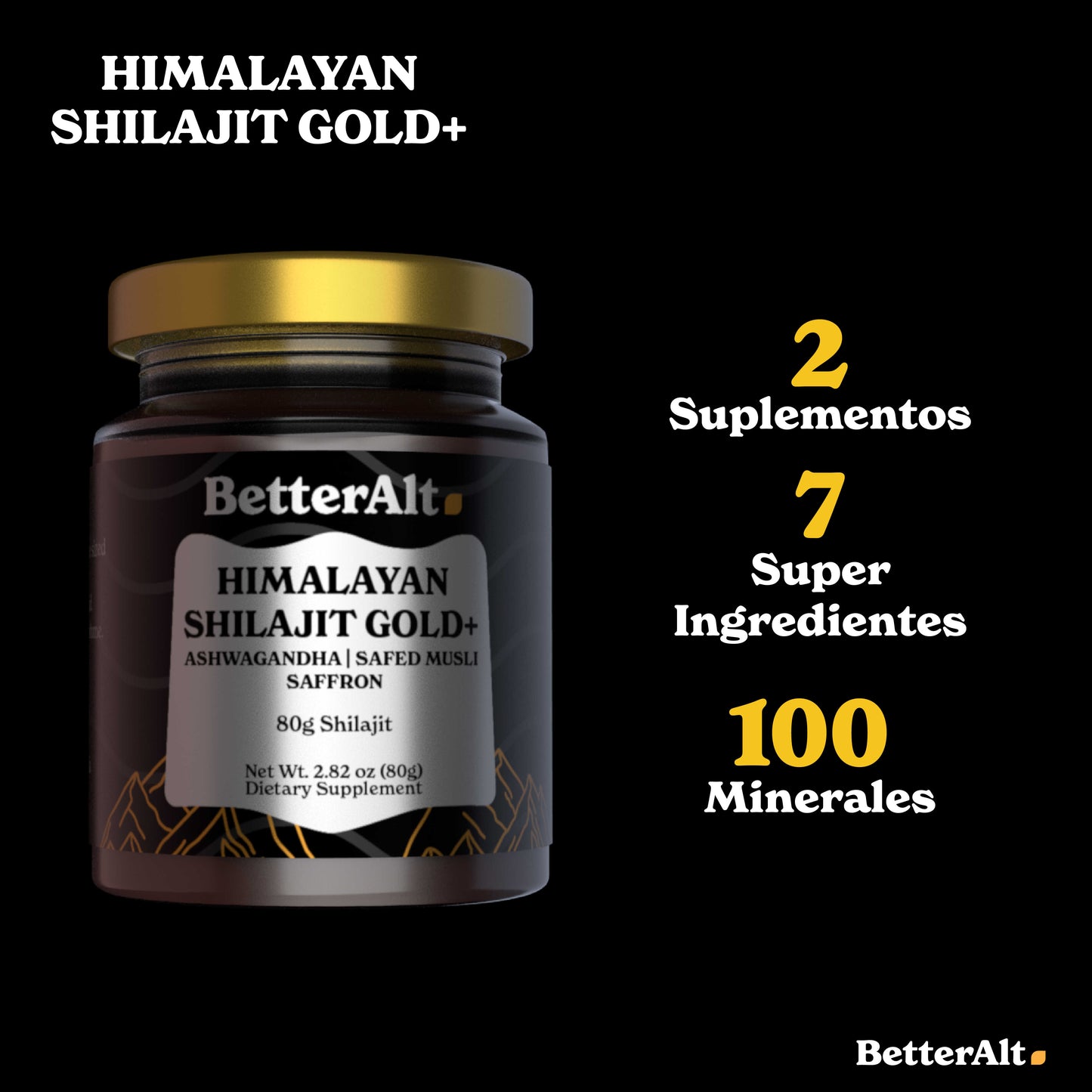 Shilajit Puro Better Alt- Original Importado